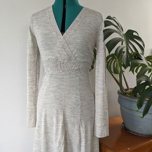 BCBGMaxAzria Cream Long Sleeve Tunic